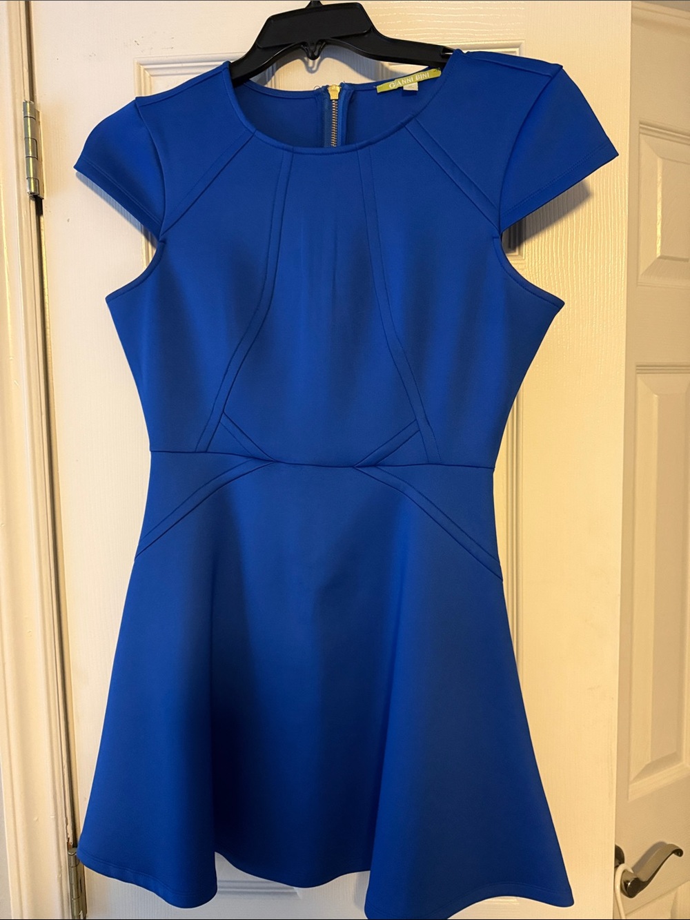 Gianni Bini Royal Blue Fit-and-Flare Mini Dress